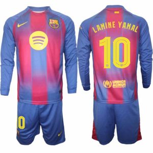 Dresi Lamine Yamal #10 Barcelona Domači 2025-26 UEFA Champions League
